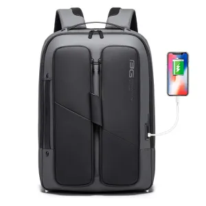 THE CLOWNFISH Water Resistant Anti-Theft Laptop Backpack | Spacious Compartment | Grey