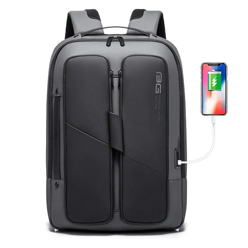 THE CLOWNFISH Water Resistant Anti-Theft Laptop Backpack | Spacious Compartment | Grey