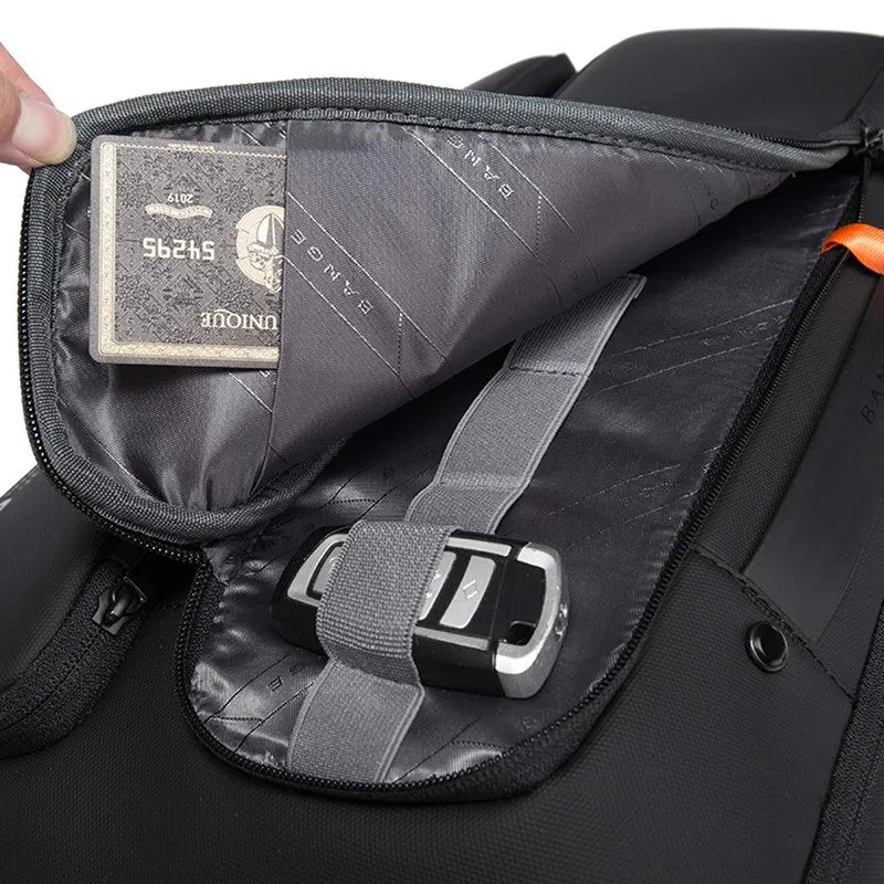 THE CLOWNFISH Water Resistant Anti-Theft Laptop Backpack | Spacious for Travel | 15.6" | Black