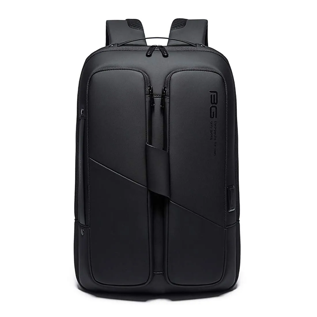 THE CLOWNFISH Water Resistant Anti-Theft Laptop Backpack | Spacious for Travel | 15.6" | Black