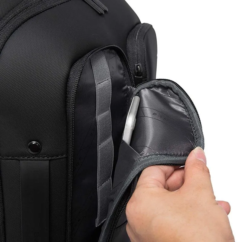 THE CLOWNFISH Water Resistant Anti-Theft Laptop Backpack | Spacious for Travel | 15.6" | Black