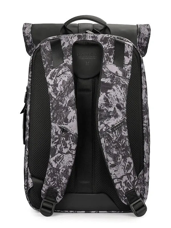 THE CLOWNFISH Water Resistant Laptop Backpack - Anti-Theft, Foldable | 30L | Camouflage-Purple