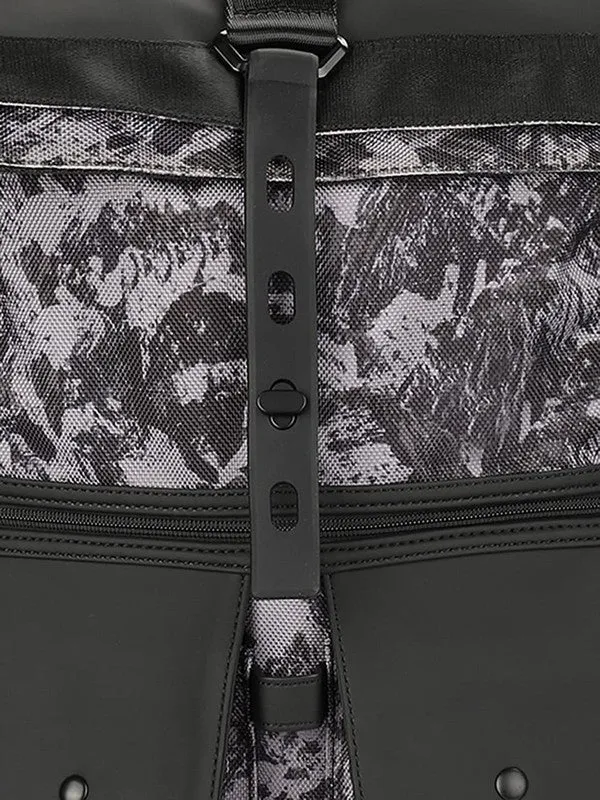 THE CLOWNFISH Water Resistant Laptop Backpack - Anti-Theft, Foldable | 30L | Camouflage-Purple