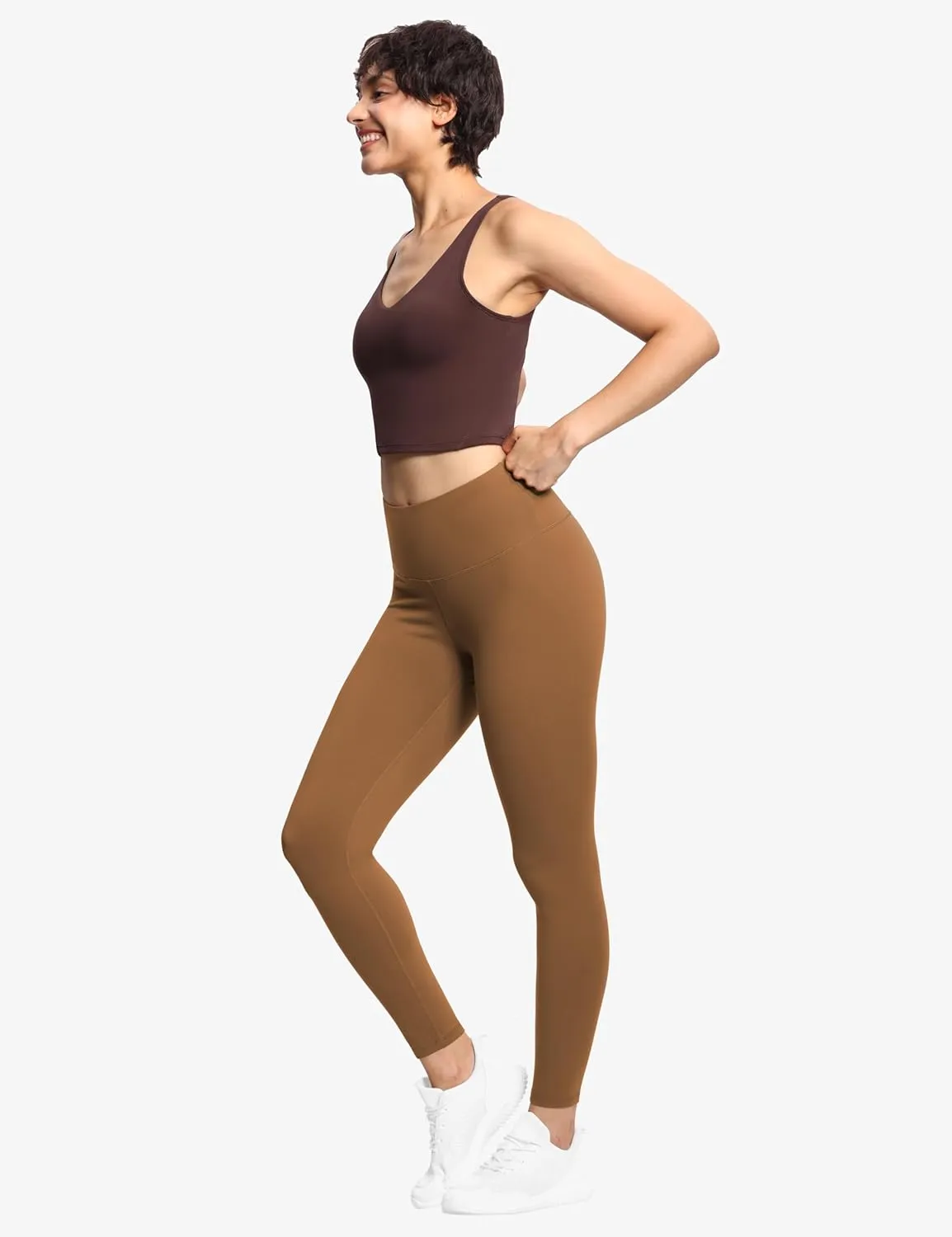 THE GYM PEOPLE Women's High Waist Workout Legging Soft Tummy Control Squat Proof Yoga Running Pants