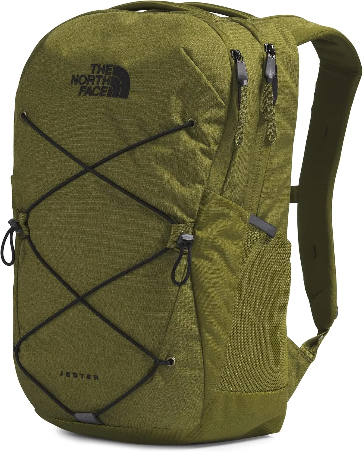 THE NORTH FACE Jester Everyday Laptop Backpack, Forest Olive Light Heather/TNF Black, One Size