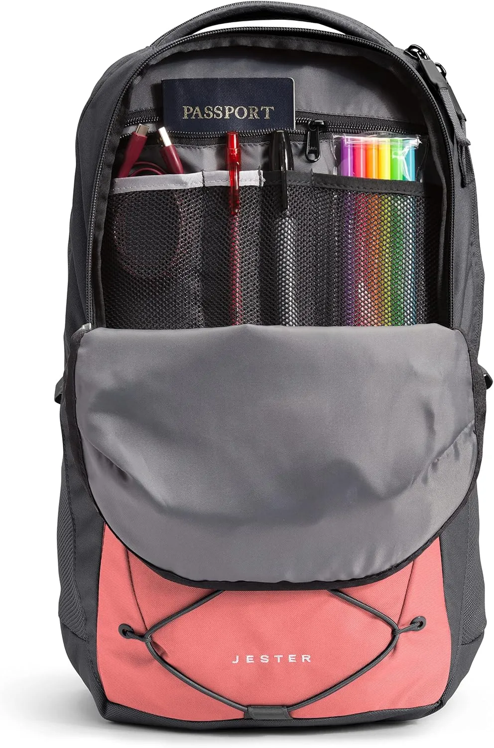 THE NORTH FACE Women's Jester Everyday Laptop Backpack, Faded Rose/Asphalt Grey, One Size