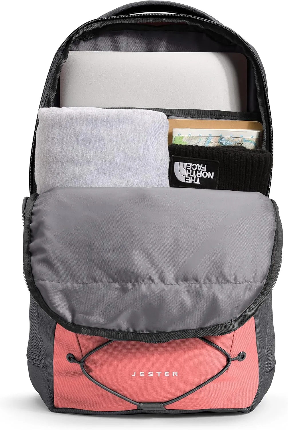 THE NORTH FACE Women's Jester Everyday Laptop Backpack, Faded Rose/Asphalt Grey, One Size