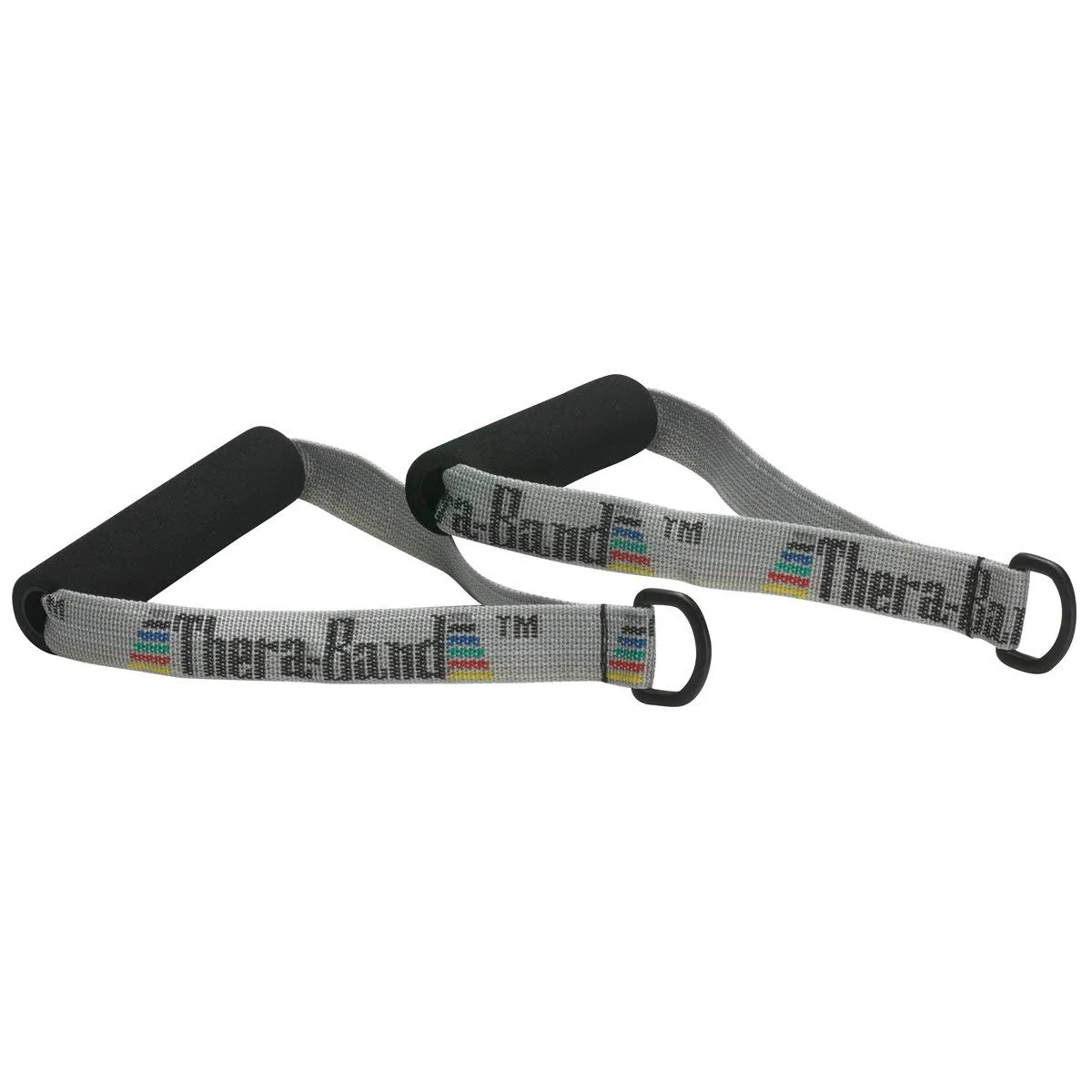 THERABAND Resistance Band Handles, Soft Handles Pair, Accessories for Elastic Resistance Bands & Tubes, Exercise Equipment for Home Gym, Overhead Strength Training, & Stretching, Use with Door Anchor