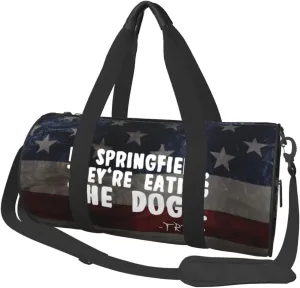 They'Re Eating The Dogs Duffel Bag Gym Bag Travel Sports Tote Large Foldable Beach Swim Yoga7