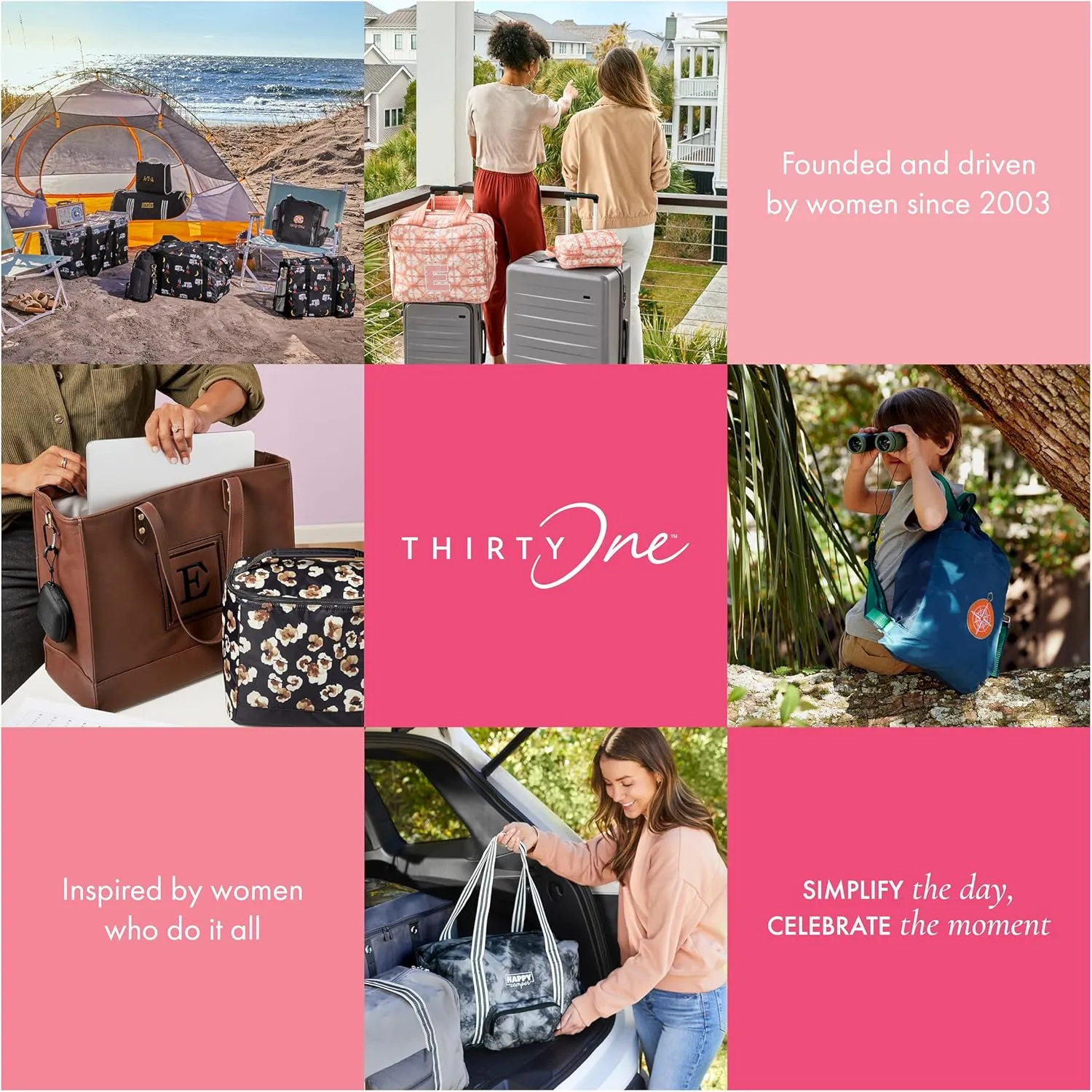 THIRTY-ONE Gifts Deluxe Travel Tote Bag, Multiple-Pocket Tote Bag for Travel and Work, Navy