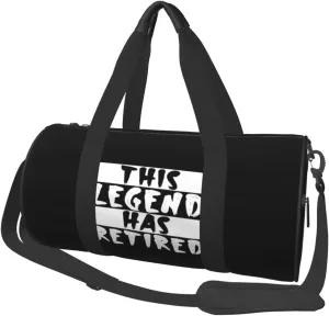 This Legend Has Retired Retirement Duffel Bag Gym Bag Travel Sports Tote Large Foldable Beach Swim Yoga0