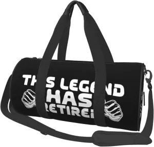 This Legend Has Retired Retirement Duffel Bag Gym Bag Travel Sports Tote Large Foldable Beach Swim Yoga4