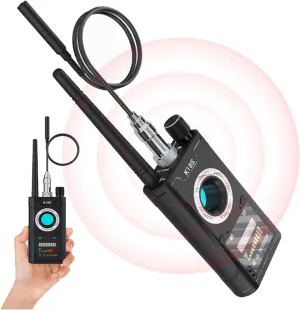 TnoxHD Hidden Camera Detectors Bug Detector Light Tracker Anti Spy Hidden Devices Signal Listening Device Finder Detector for Hotel Office Bathroom Car