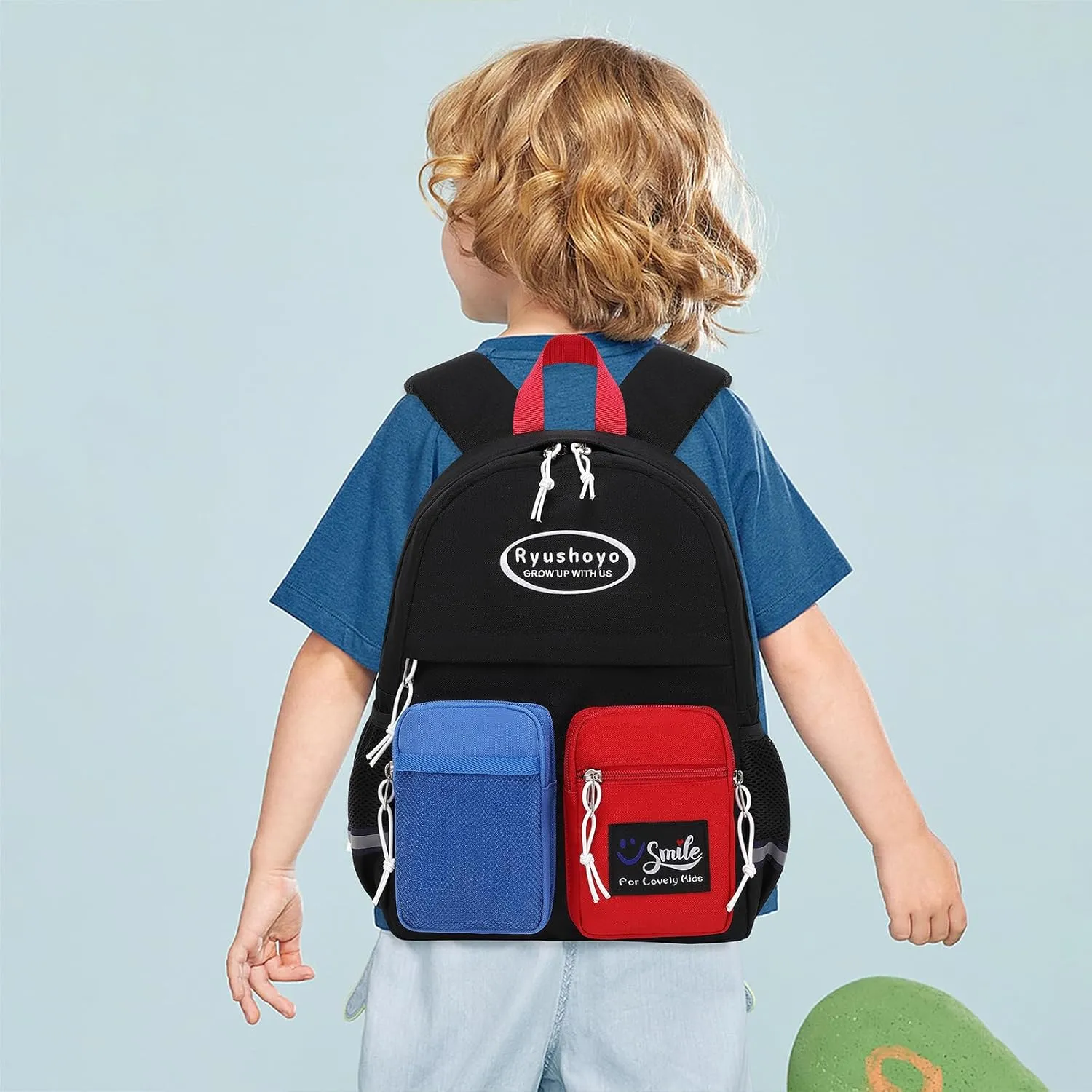 Toddler Backpack for 2-6 Years Boys Girls: 900D Polyester Kids Backpack with Chest Strap & Reflective Strips - Water Resistant Preschool Bag for Daycare, School & Travel-Black