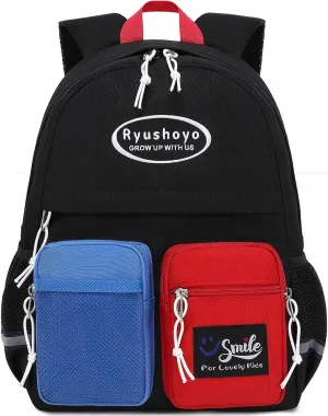 Toddler Backpack for 2-6 Years Boys Girls: 900D Polyester Kids Backpack with Chest Strap & Reflective Strips - Water Resistant Preschool Bag for Daycare, School & Travel-Black