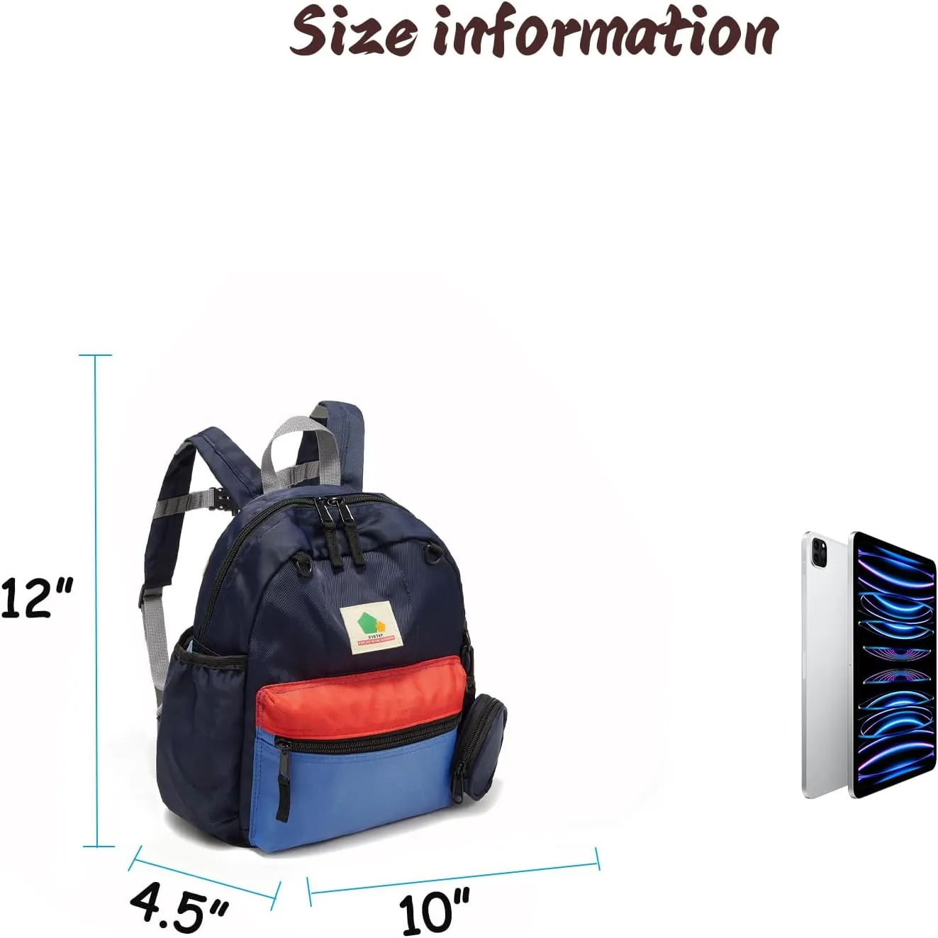 Toddler Backpack for Boys Girls 2-4, Preschool Mini Kindergarten Backpack for Kids Gift, 12 Inch
