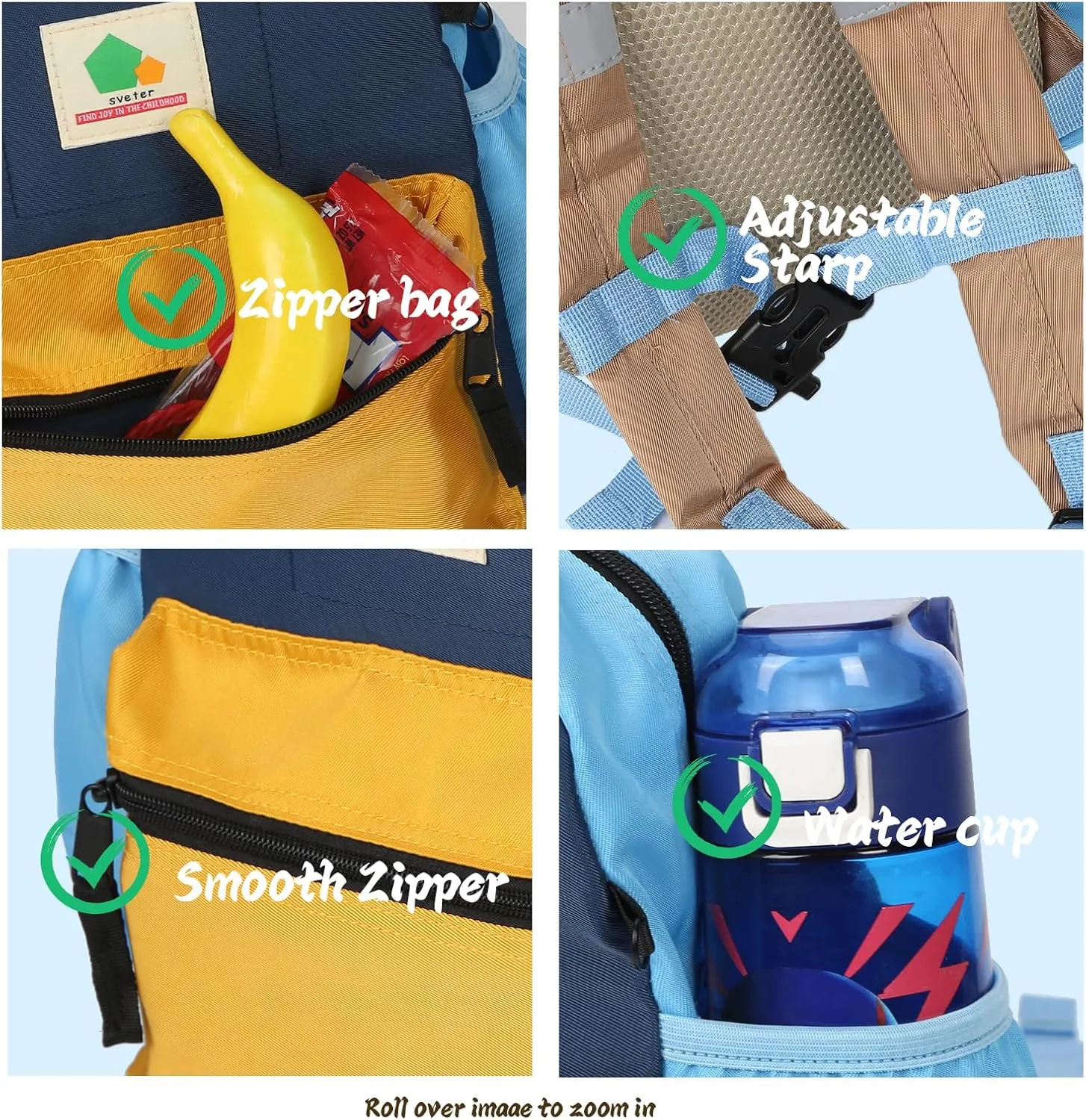Toddler Backpack for Boys Girls, Small Kindergarten Elementary Backpack for Kids Gift,15 inch