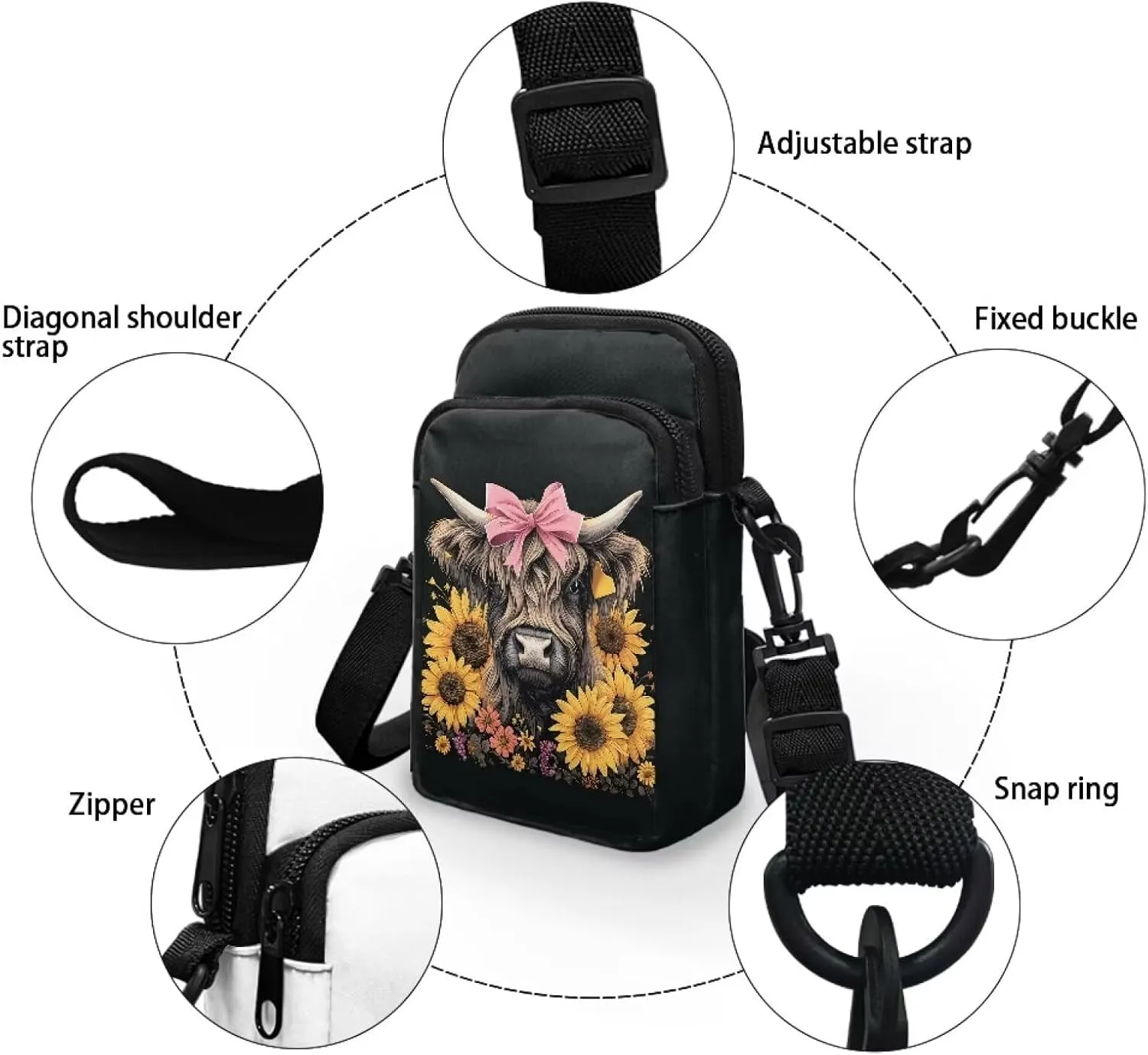Toddler Crossbody Bag Kids Messenger Bag Over Shoulder Purse