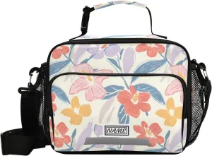 Toddler Lunch Bag Kids Boys Girls Boxes Insulated Small Cooler Flowers Sketching Naive for School Student Shoulder Strap Water-Resistant Personalized Name