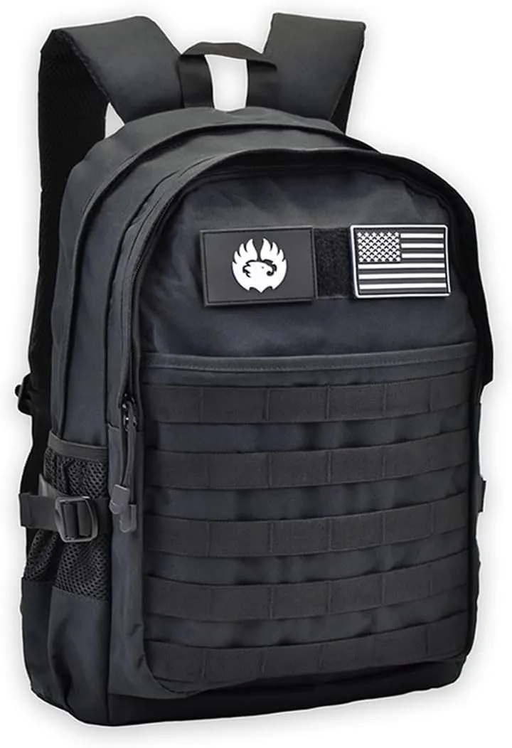TORCH 30L Backpack Urban Tactical Outdoors MOLLE Bag for Every Day Carry fits 15” Laptop Airline Approved V2 (Black)