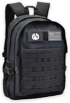 TORCH 30L Backpack Urban Tactical Outdoors MOLLE Bag for Every Day Carry fits 15” Laptop Airline Approved V2 (Black)