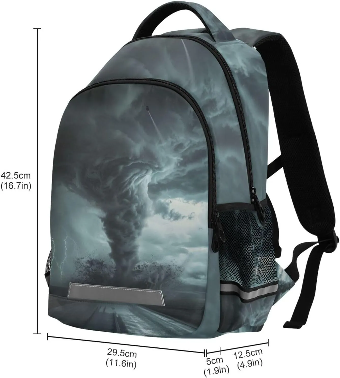 Tornado Touching Down Backpack for Boys Girls Kids Elementary Bookbag School Bag Students Daypack Travel Rucksack