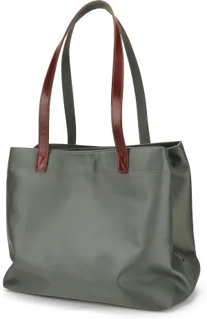 Tote Bag for Women Large Nylon Purses Handbags Leather Handles Travel Work Shoulder