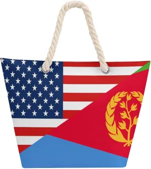 Tote Bag Large Handles Beach Bag with Zipper for Shopping Groceries Travel Outdoors Swim Pool Bag