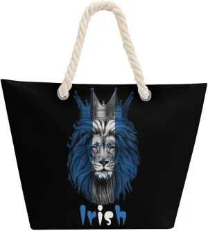 Tote Bag Large Handles Beach Bag with Zipper for Shopping Groceries Travel Outdoors Swim Pool Bag