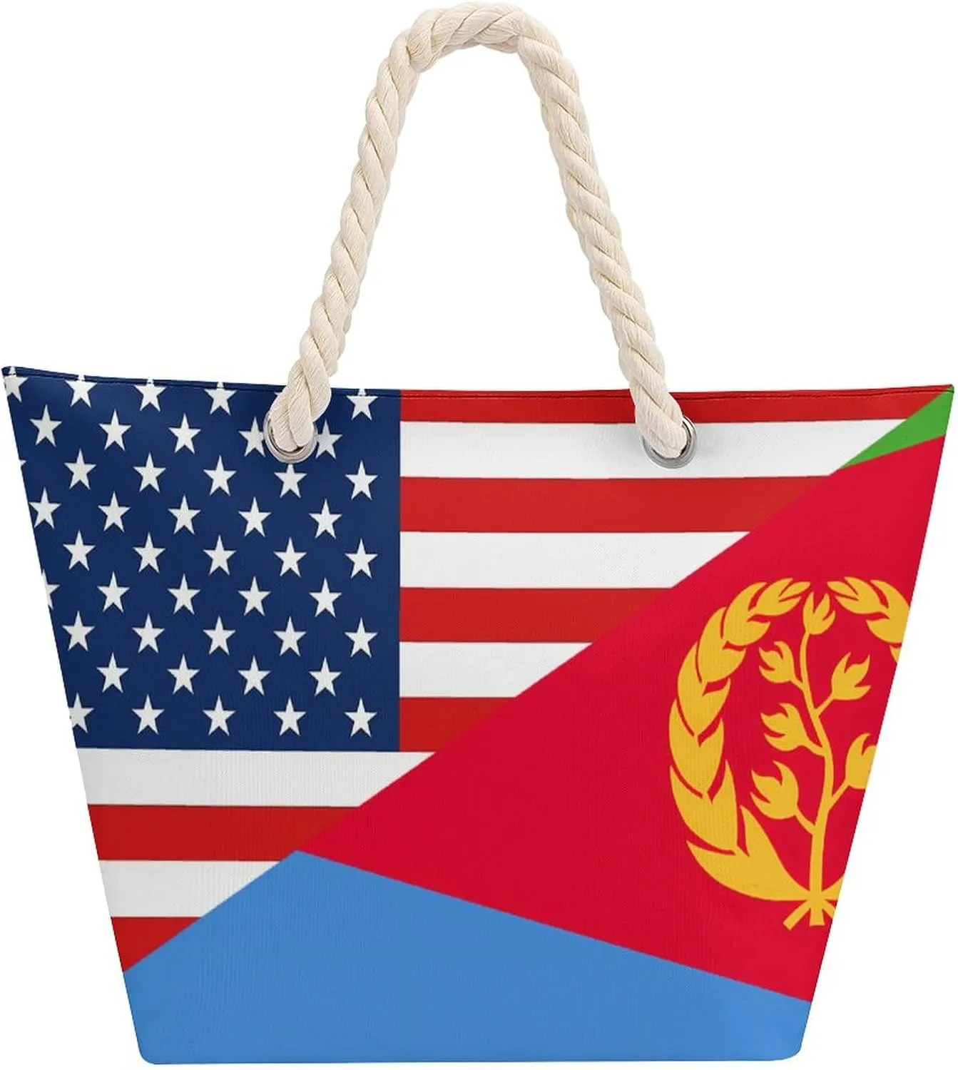 Tote Bag Large Handles Beach Bag with Zipper for Shopping Groceries Travel Outdoors Swim Pool Bag