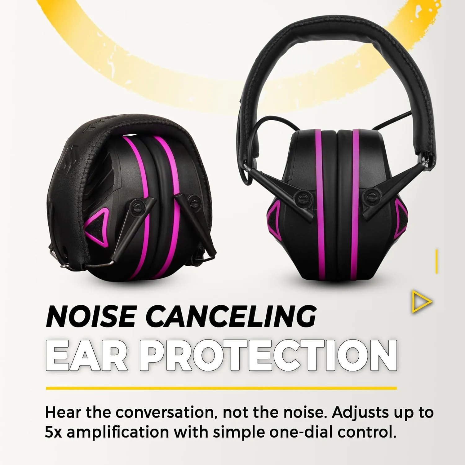 TradeSmart Complete Shooting Eye and Ear Protection: Electronic Earmuffs for Shooting, Range Glasses & Hard Carrying Case