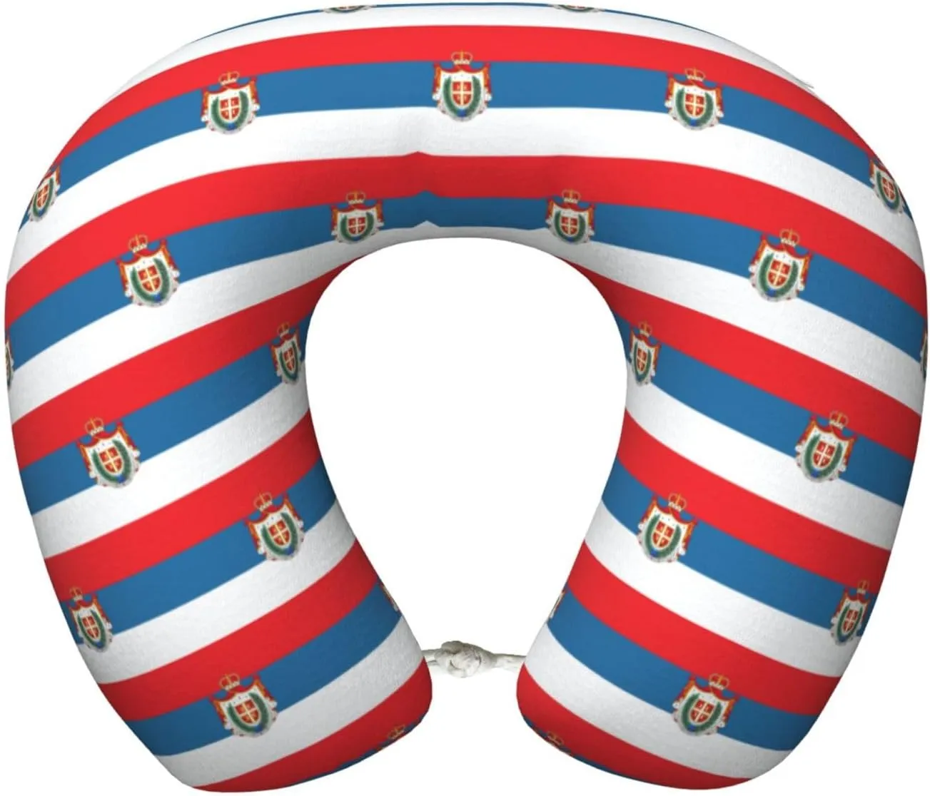 Tradicionalna Zastava Vojvodine sa grbom Neck Pillow Memory Foam U-Shaped Travel Neck Pillow for Airplanes Car Home