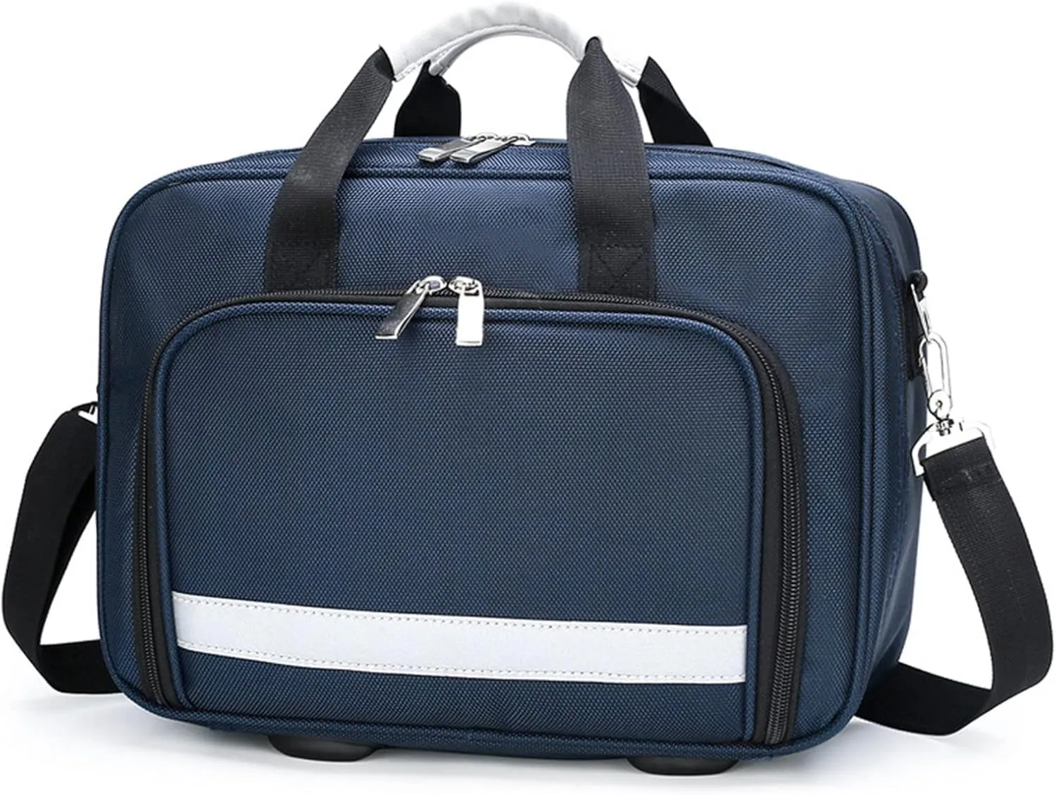 Trauma Bag Empty, Professional First Responder Bag with Multiple Pockets, Trauma Bag Empty, Home, Ideal for Car, Camping and Hiking(Navy Blue)