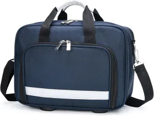 Trauma Bag Empty, Professional First Responder Bag with Multiple Pockets, Trauma Bag Empty, Home, Ideal for Car, Camping and Hiking(Navy Blue)