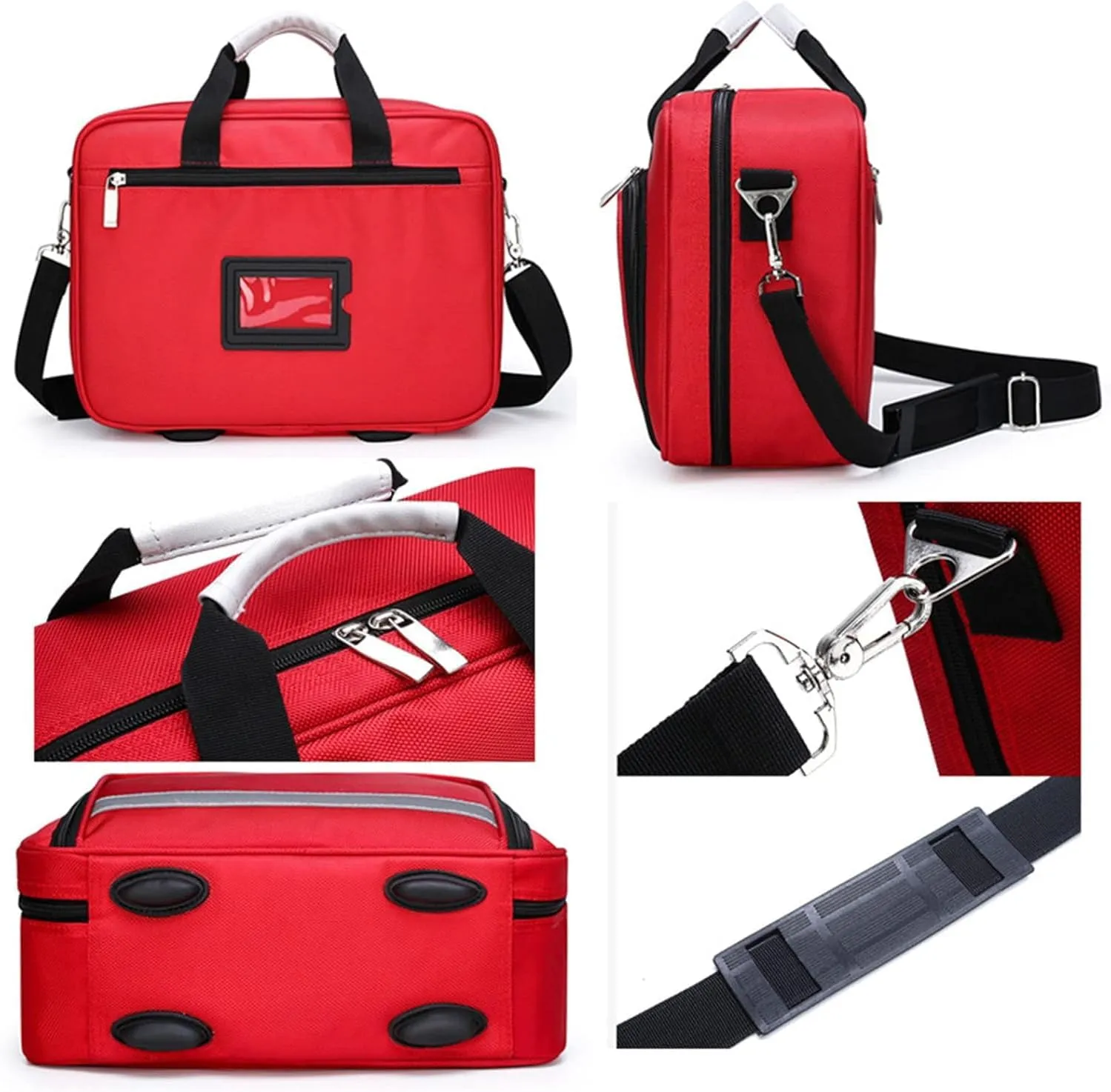 Trauma Bag Empty, Professional First Responder Bag with Multiple Pockets, Trauma Bag Empty, Home, Ideal for Car, Camping and Hiking(Navy Blue)