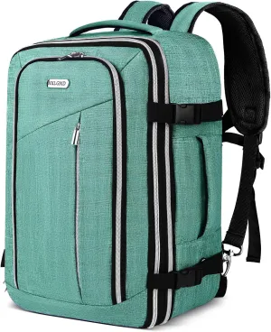 Travel Carry On 17.5" Laptop Expandable Backpack for Men Women, Personal Item Bag Waterproof Airline Approved with USB Charging Hole 3 Packing Cubes, Large Weekender Daypack Business Luggage Suitcase