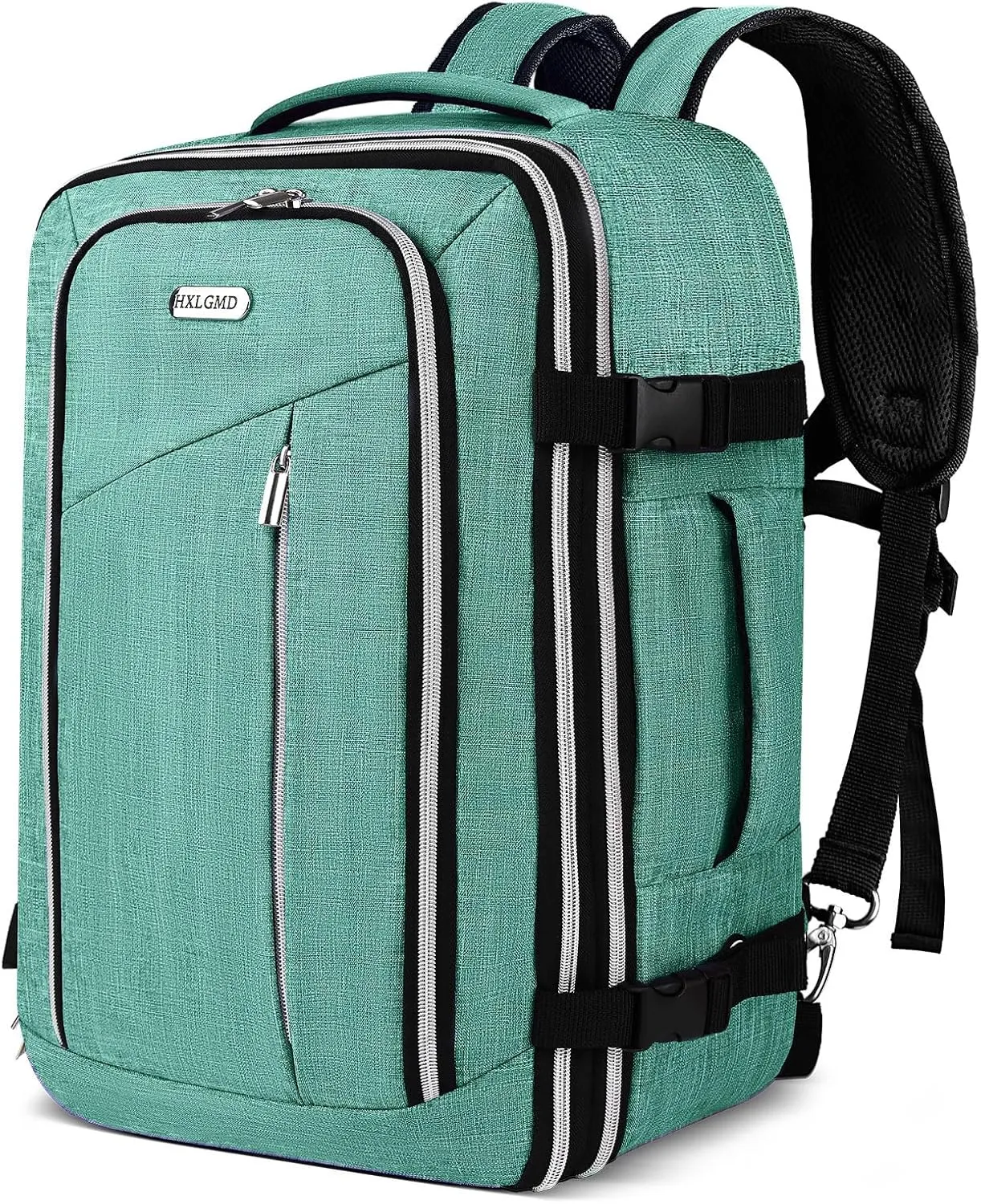 Travel Carry On 17.5" Laptop Expandable Backpack for Men Women, Personal Item Bag Waterproof Airline Approved with USB Charging Hole 3 Packing Cubes, Large Weekender Daypack Business Luggage Suitcase