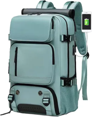 Travel Laptop Backpack Convertible Duffle Backpack 17inch Carry on Backpack for Men Women (Green)