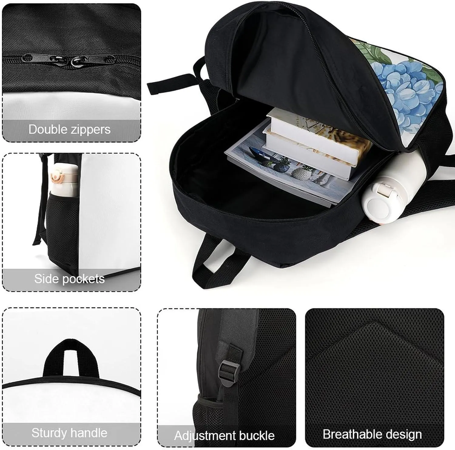 Travel Laptop Backpack Slim Durable Lightweight Back Pack Cute Clip Art Small Backpack For Women Men