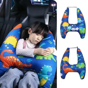Travel Pillow Car Pillow for Kids 6 Years Old  Kid Car Sleeping for The Back Seat of Car Seat Belt Adjuster Neck Shoulder Support on Road Trips Cartoon Anime Gift Ideas(Dinosaur)