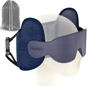 Travel Pillows for Airplanes, Airplane Pillow with Sleep Eye Mask, 360° Support Headrest Strap Travel Essentials for Long Flight, Car Trip, No Bobblehead, FSA HSA Eligible, Dark Grey