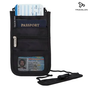Travelon RFID Deluxe Boarding Pouch Black