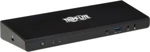 Tripp Lite USB-C Docking Station, 14 Port USB C Dock for Dual Display, 5K 60 Hz DisplayPort DP, 4K 60 Hz HDMI, USB 3.2 Gen 1, USB A & USB C Hub, GbE, 85W PD Charging, Black (U442-DOCK21-B)