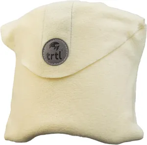 trtl Travel and Airplane Pillow - Real Sleeping Experience on Long Flights - Neck and Shoulder Support - Super-Soft, Lightweight, Easy-to-Carry, and Machine-Washable Flight Pillow - Sorbet Yellow