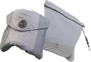 trtl Travel Pillow Cool for Neck Support - Cooling Travel Pillows for Airplanes - with Breathable Fabric - Lightweight and Easy to Carry - Oyster Grey