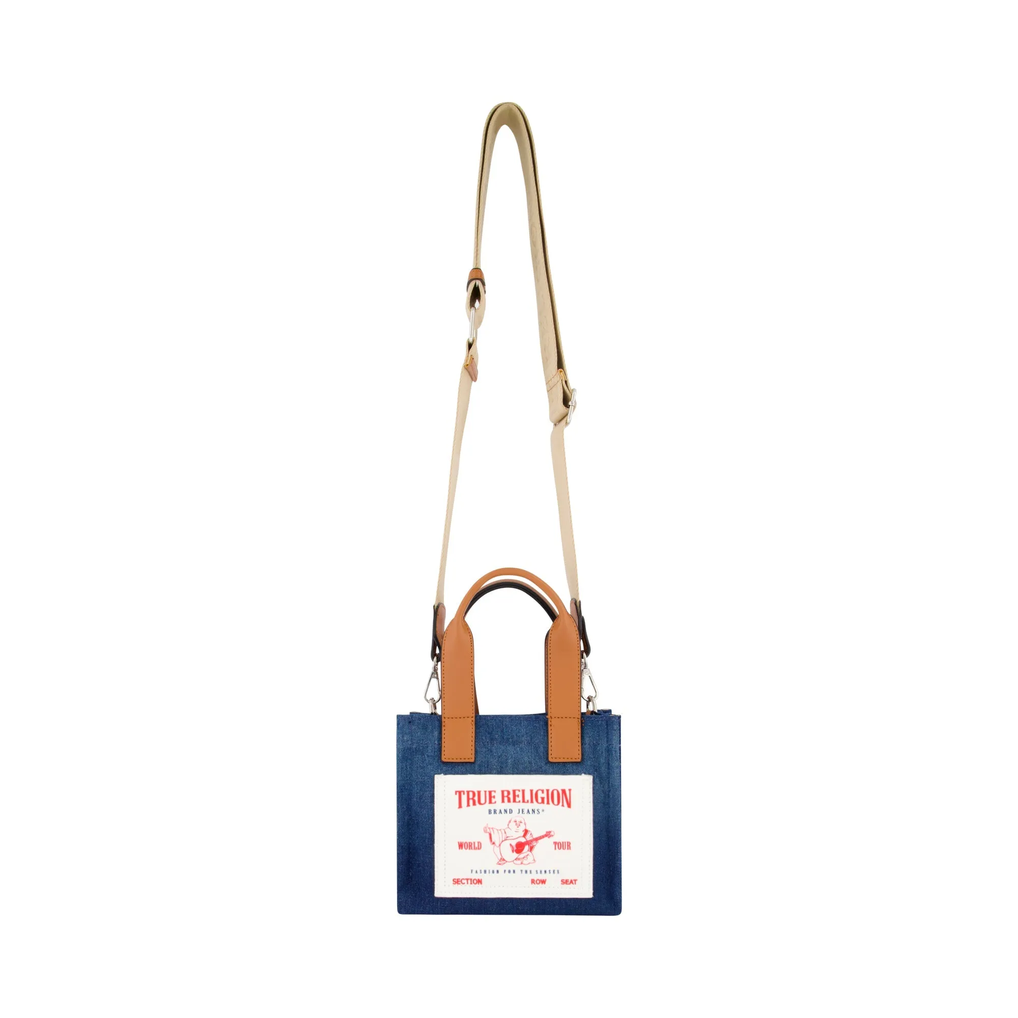 True Religion Mini Denim Tote Bag - Navy