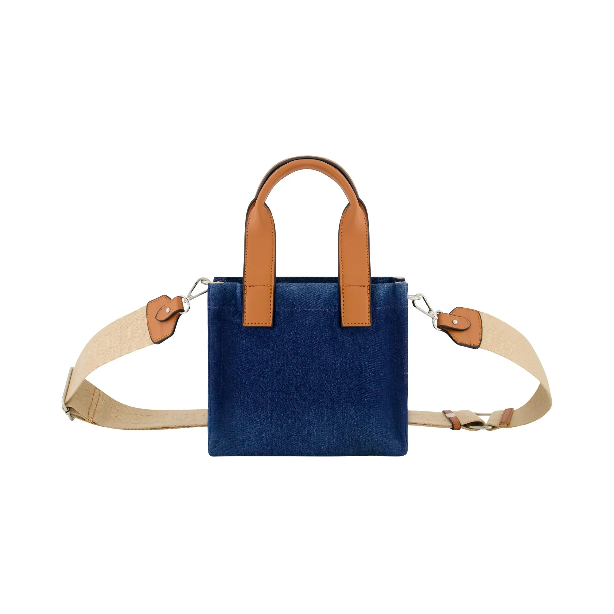 True Religion Mini Denim Tote Bag - Navy