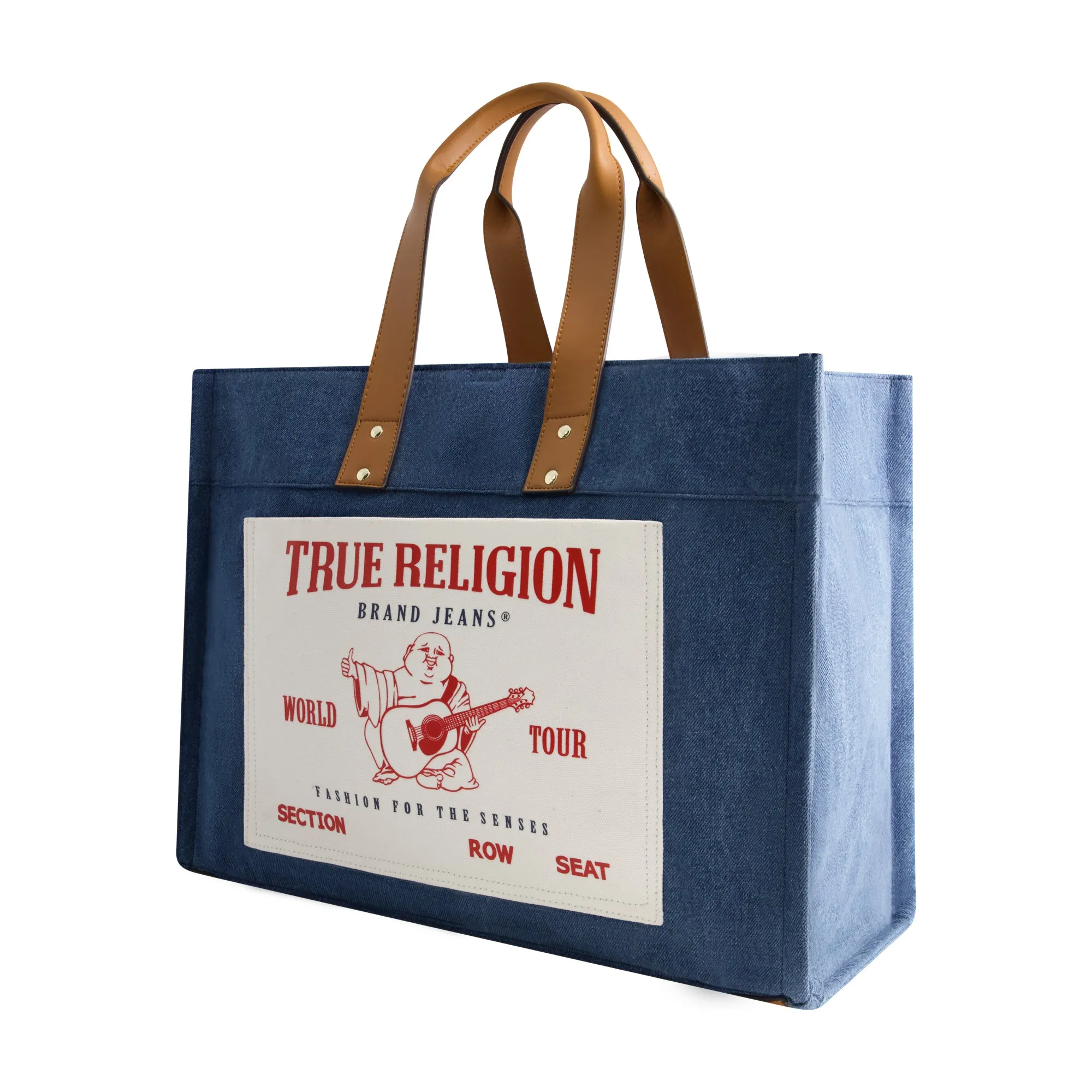 True Religion Tote, Medium Blu