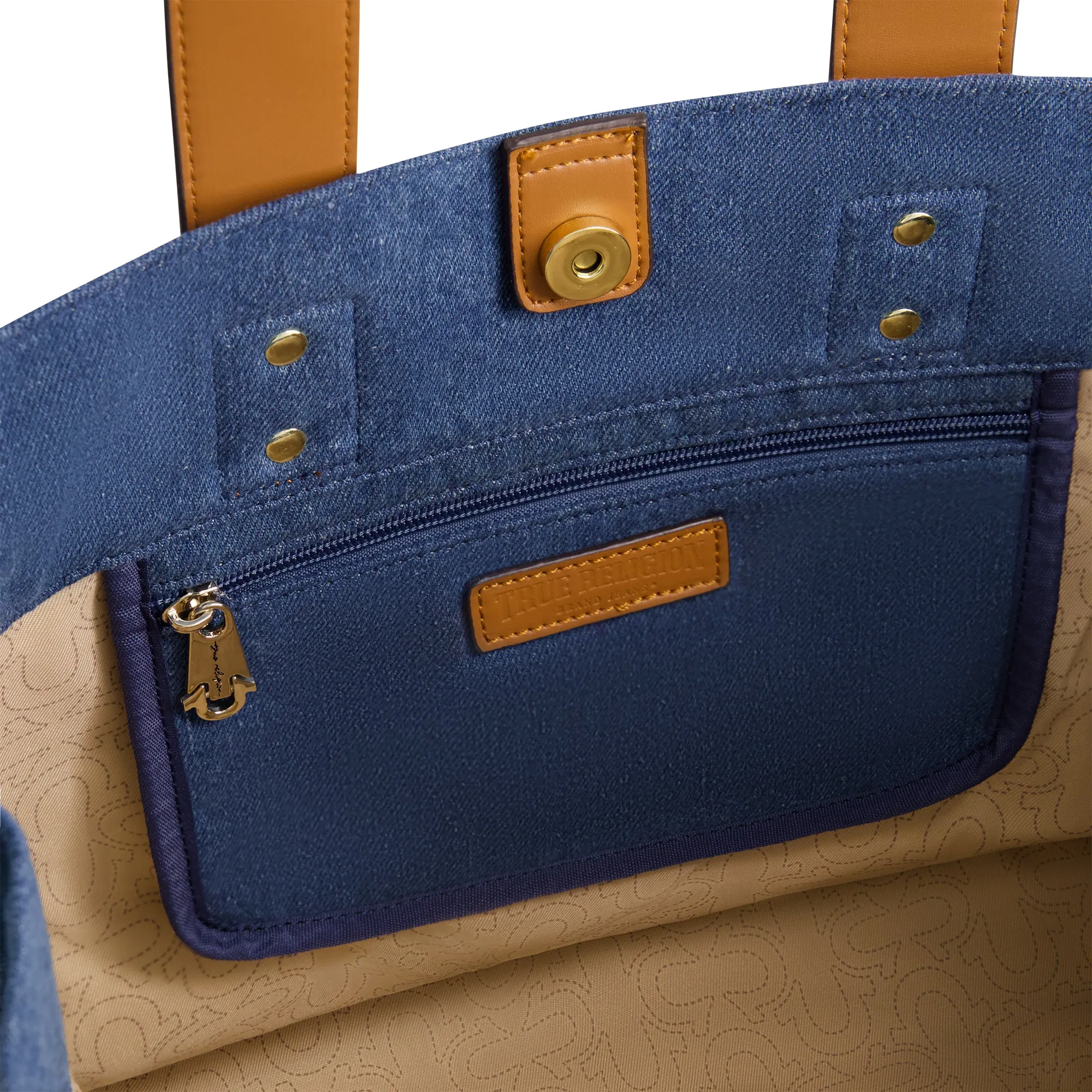True Religion Tote, Medium Blu