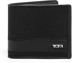 TUMI - Alpha Global Center Flip Passcase - Wallets for Men - Organized Bill Compartment & Hidden Pocket - 3.8" X 4.8" X 1.0" - Black